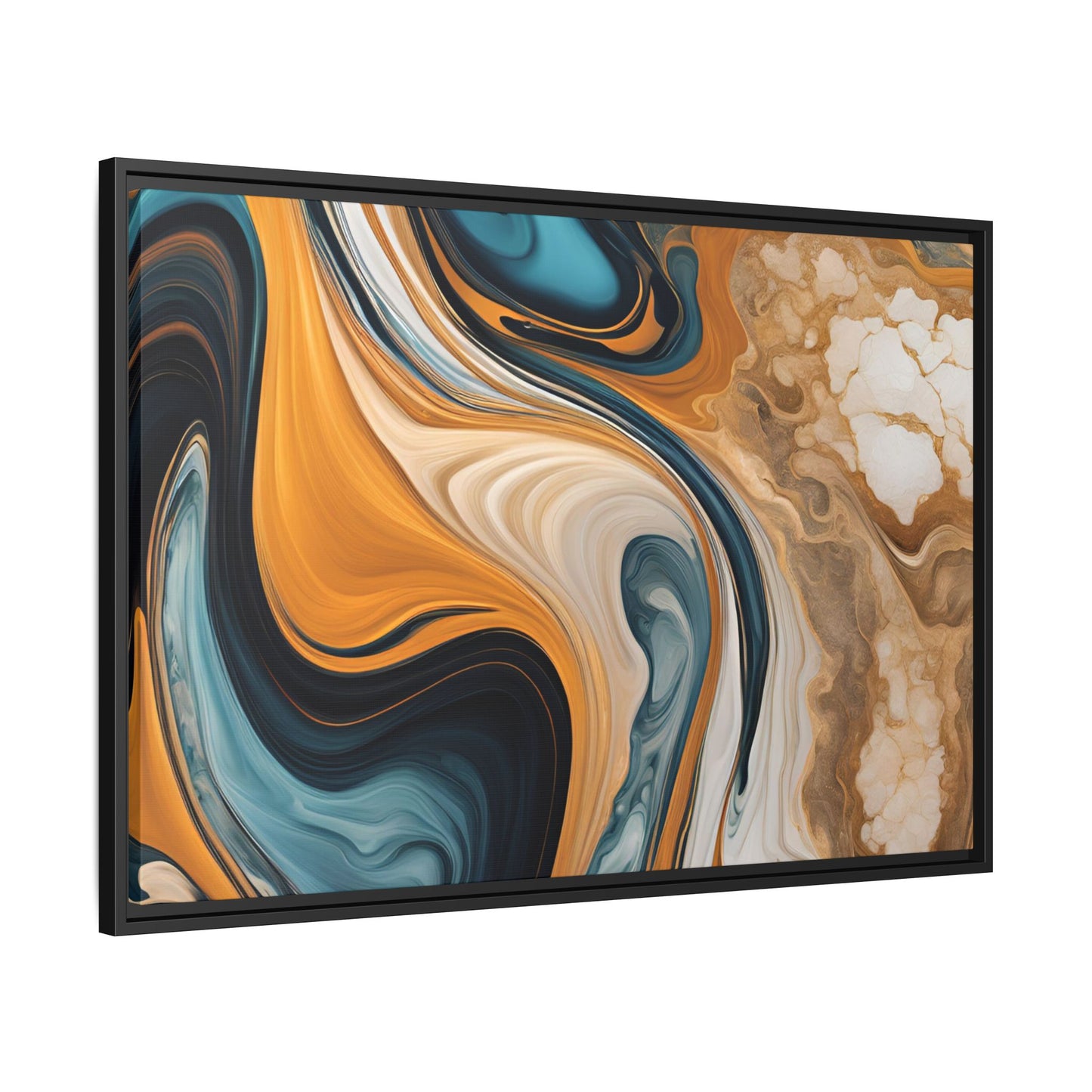 Canvas Abstract 11, Framed (Multi-color)