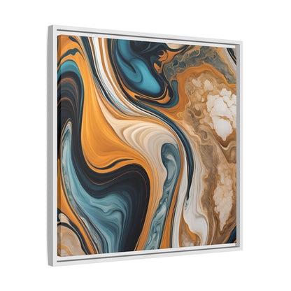 Canvas Abstract 11, Framed (Multi-color)