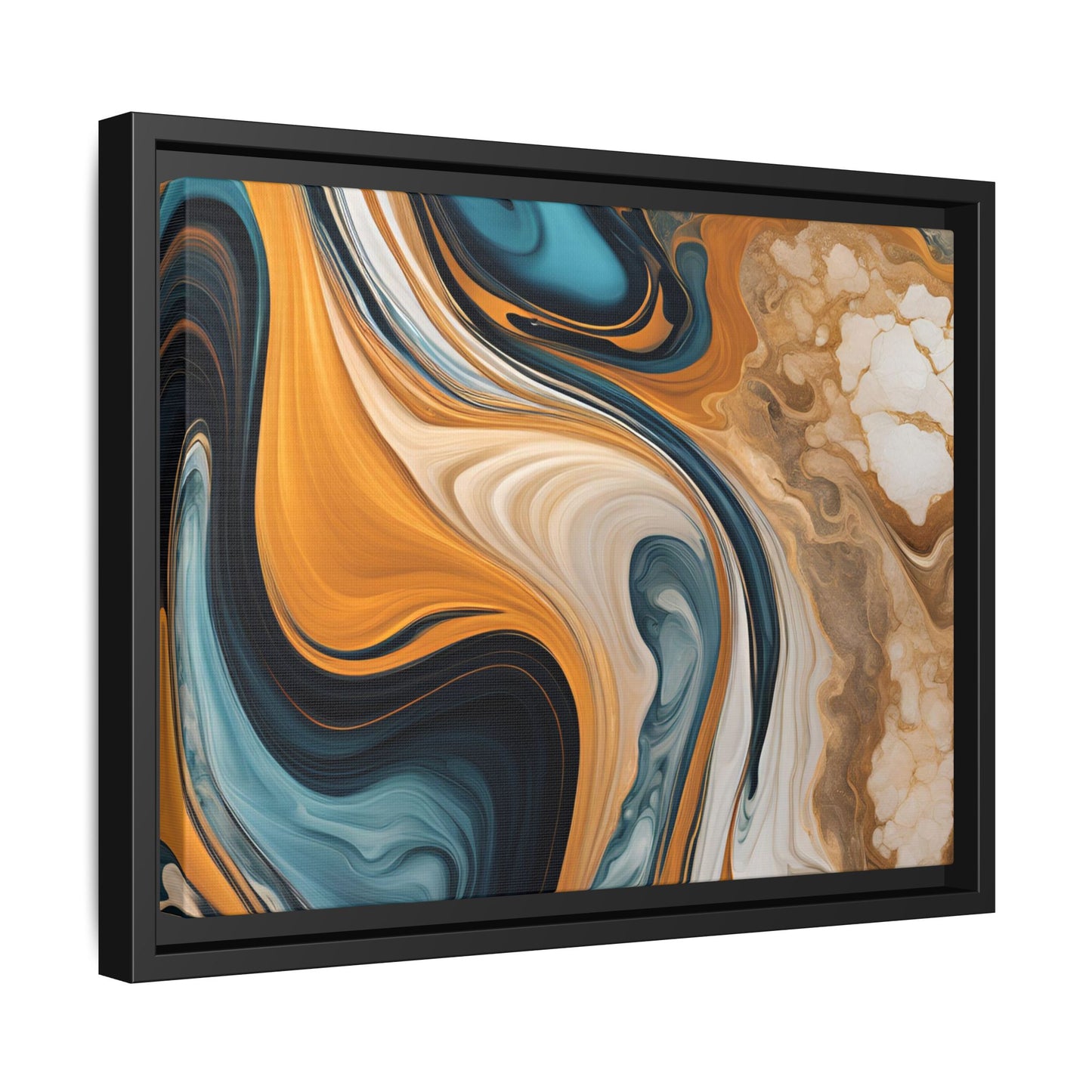 Canvas Abstract 11, Framed (Multi-color)