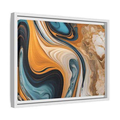 Canvas Abstract 11, Framed (Multi-color)