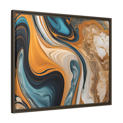 Canvas Abstract 11, Framed (Multi-color)