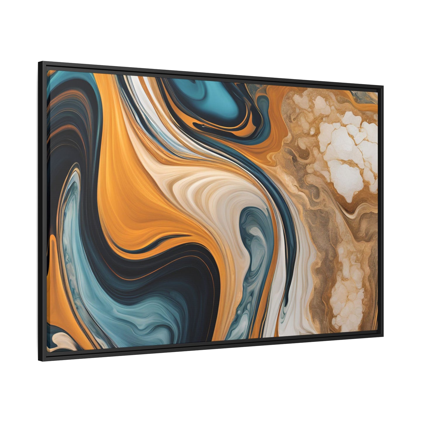 Canvas Abstract 11, Framed (Multi-color)