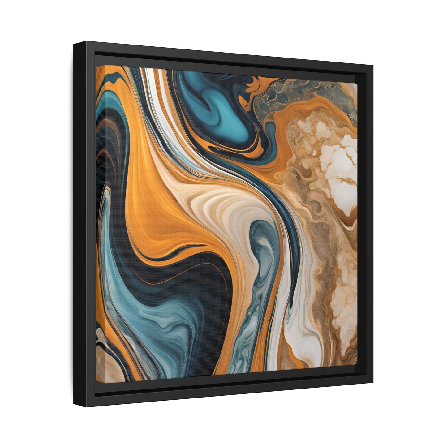 Canvas Abstract 11, Framed (Multi-color)