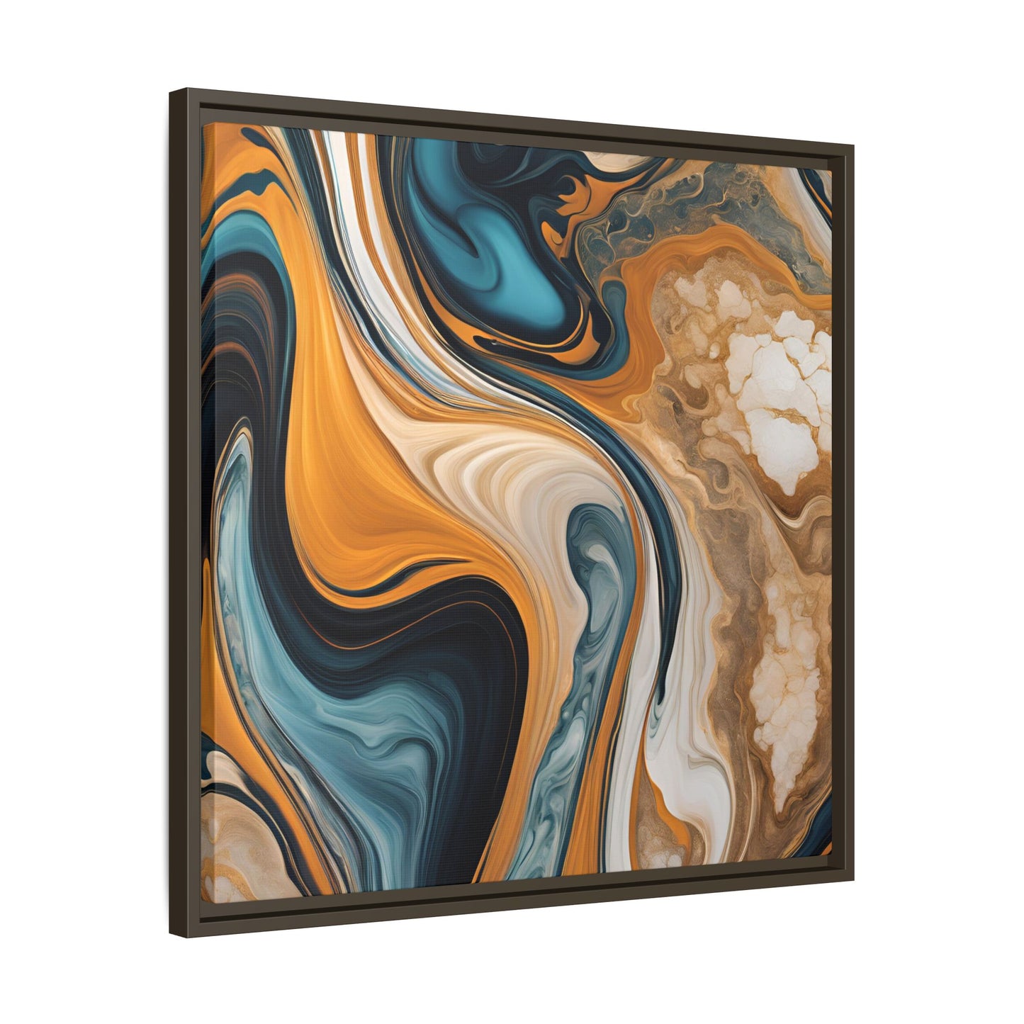 Canvas Abstract 11, Framed (Multi-color)