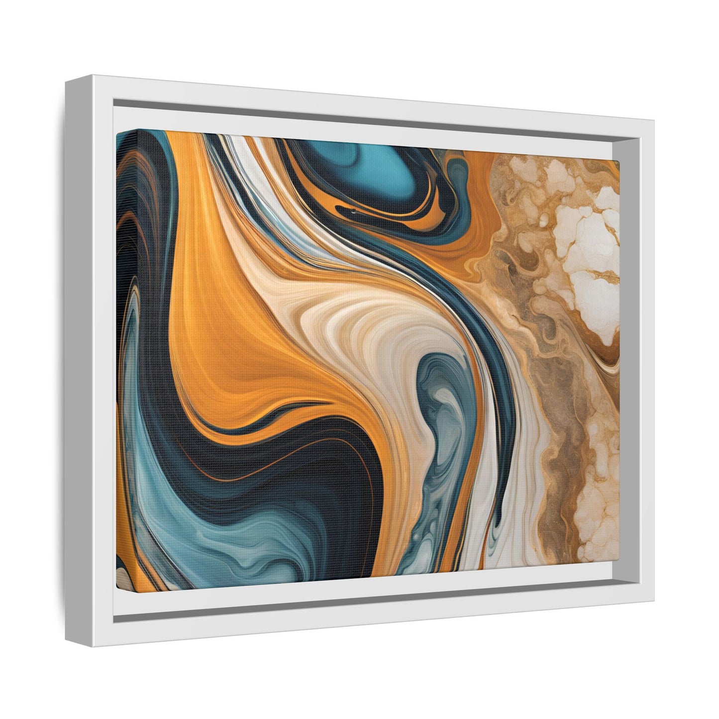 Canvas Abstract 11, Framed (Multi-color)