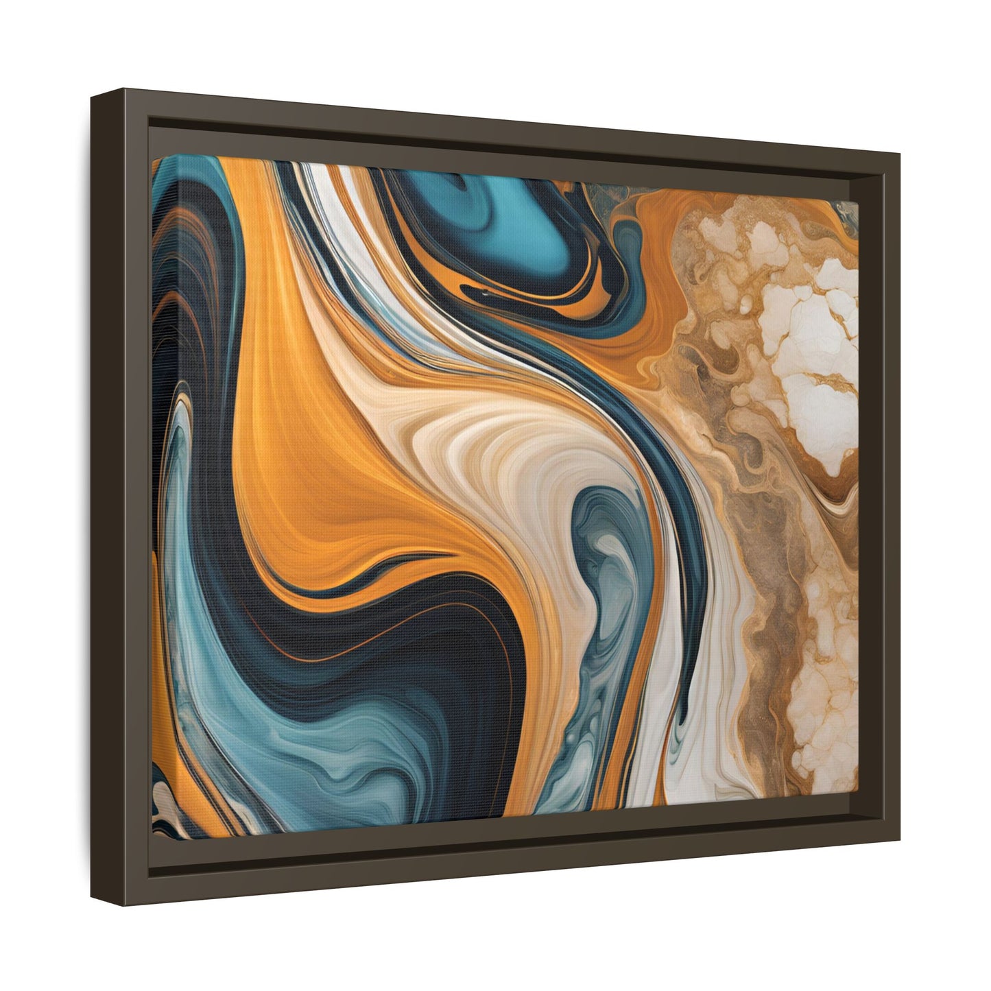 Canvas Abstract 11, Framed (Multi-color)