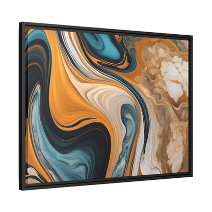 Canvas Abstract 11, Framed (Multi-color)