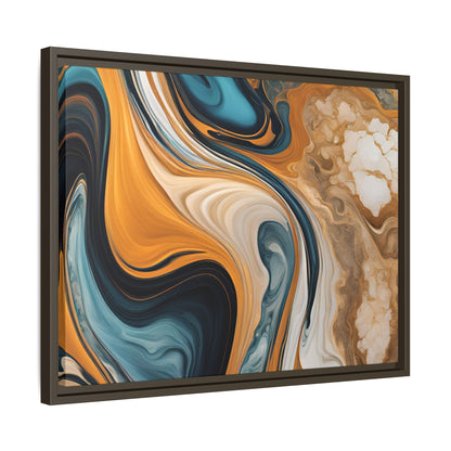 Canvas Abstract 11, Framed (Multi-color)