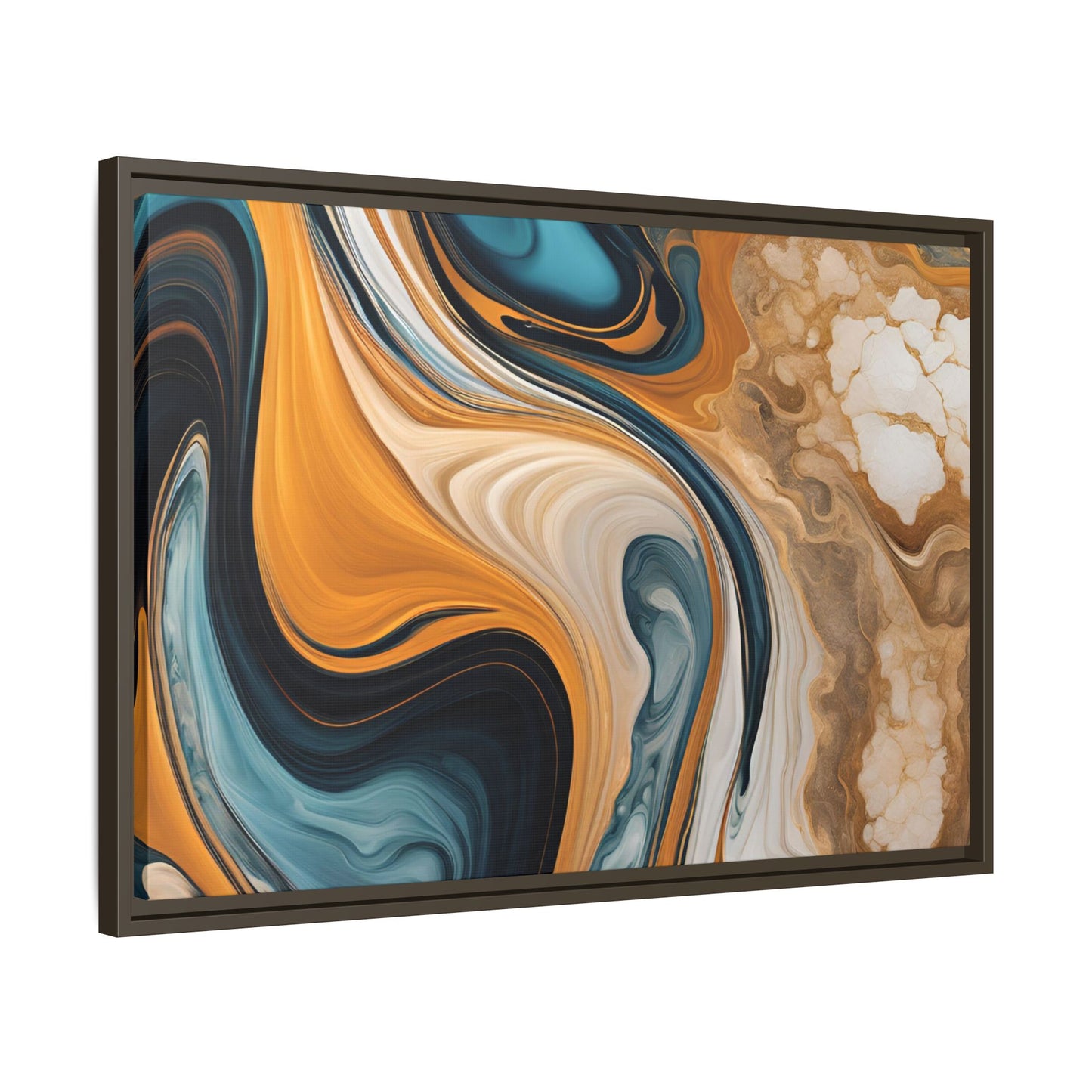 Canvas Abstract 11, Framed (Multi-color)