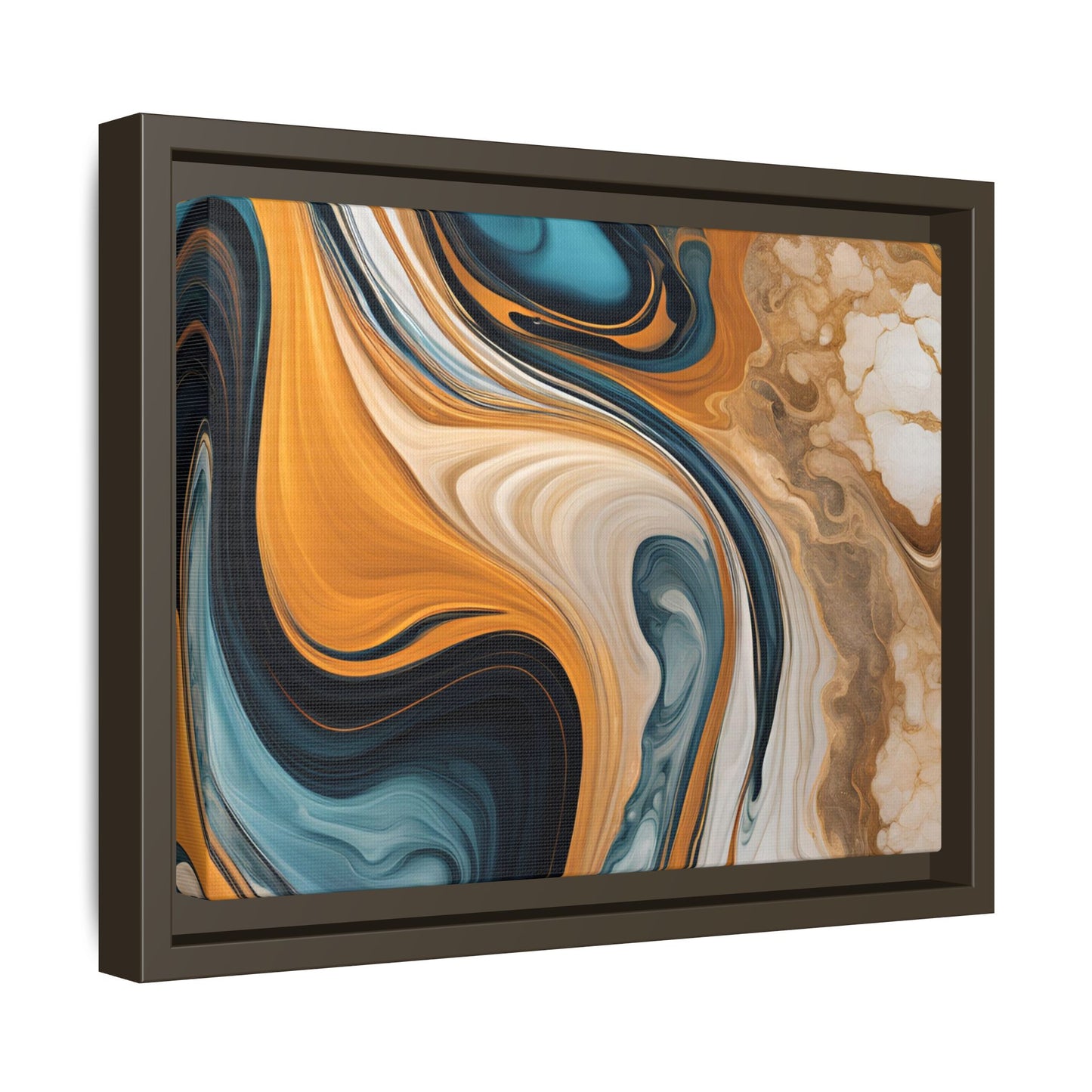 Canvas Abstract 11, Framed (Multi-color)