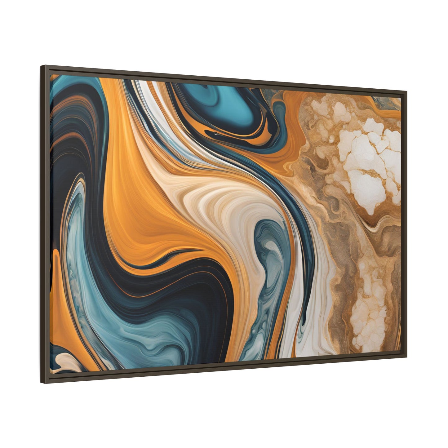 Canvas Abstract 11, Framed (Multi-color)