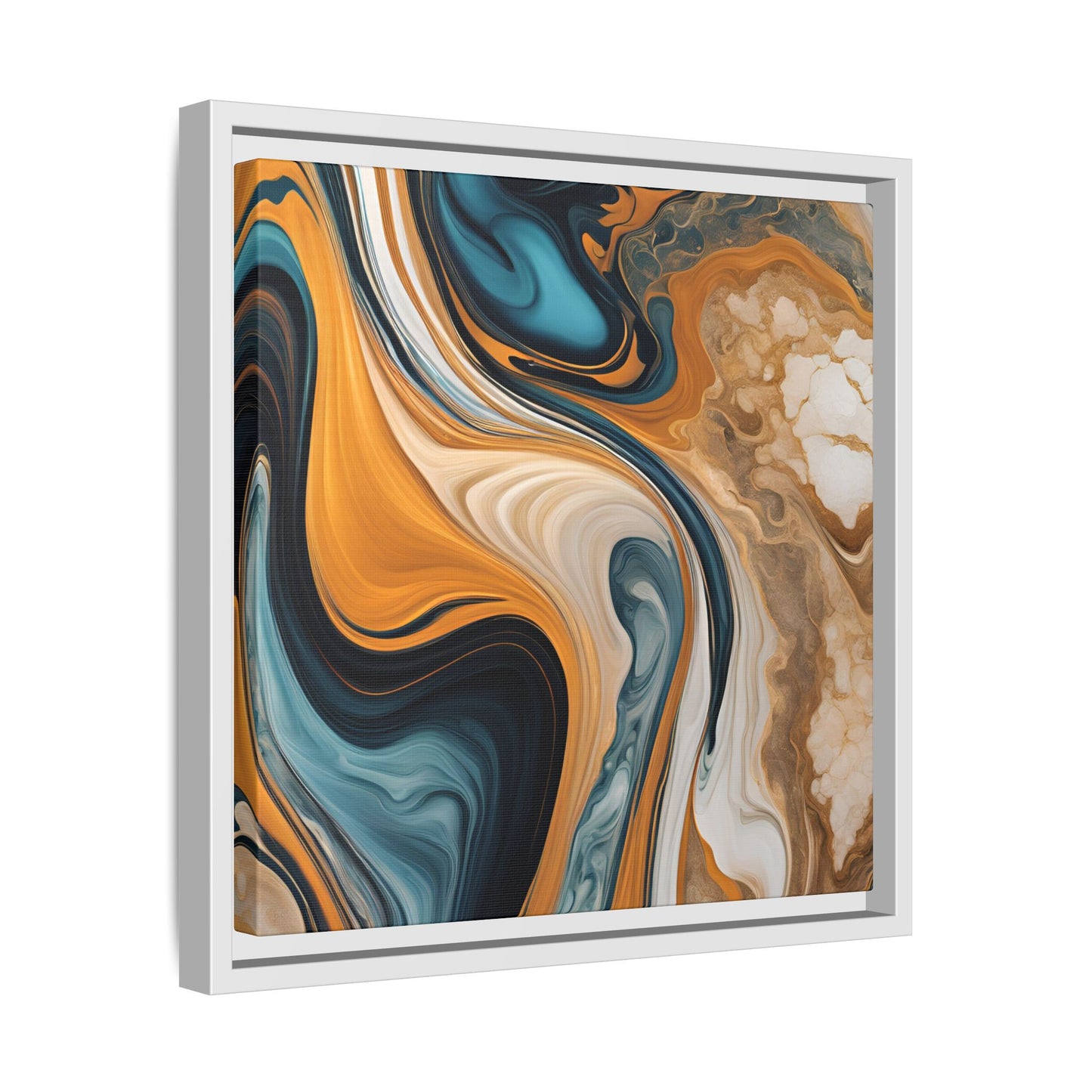 Canvas Abstract 11, Framed (Multi-color)