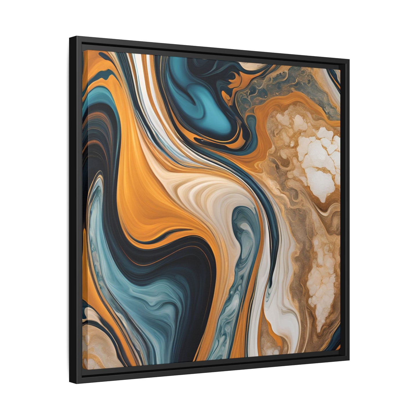 Canvas Abstract 11, Framed (Multi-color)