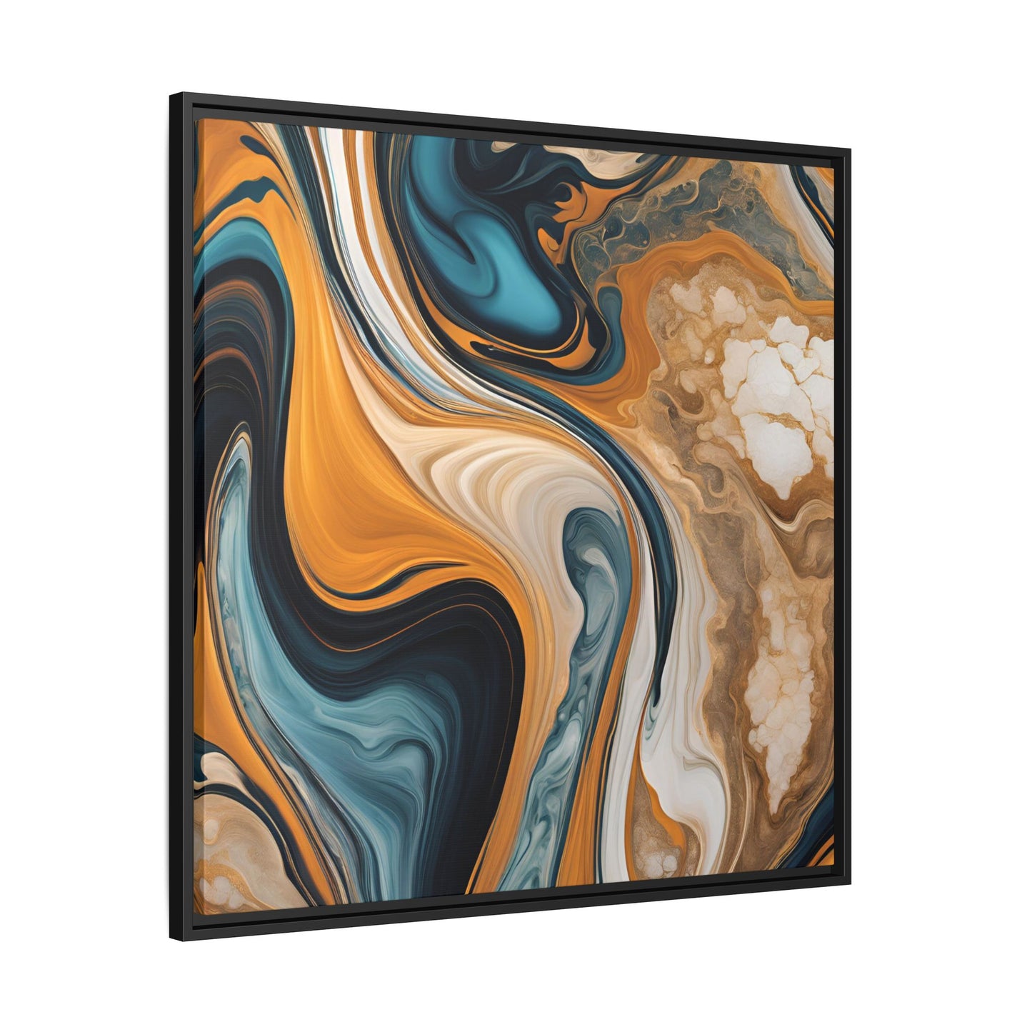 Canvas Abstract 11, Framed (Multi-color)